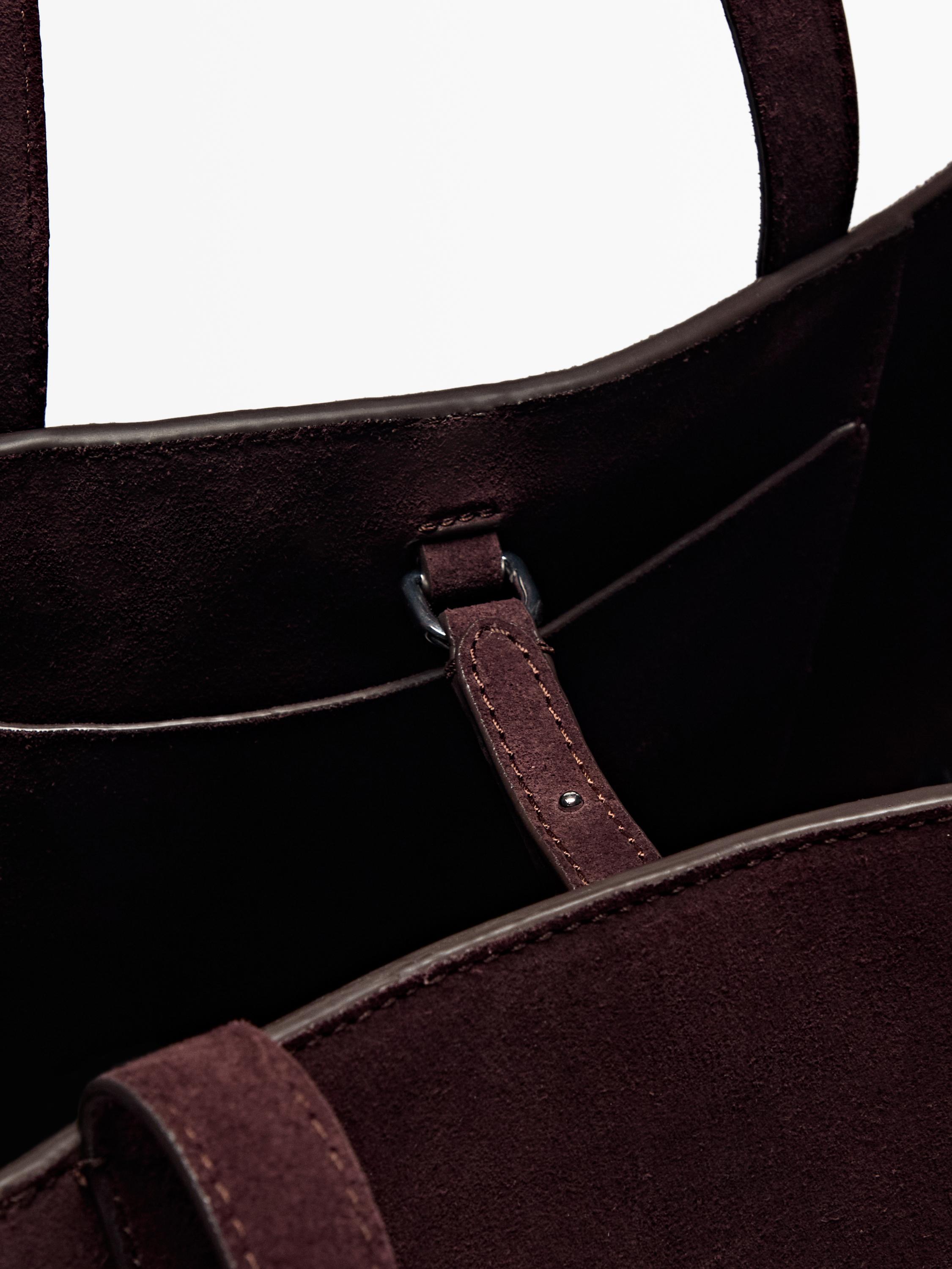 Mid-size split leather MD ICON bag